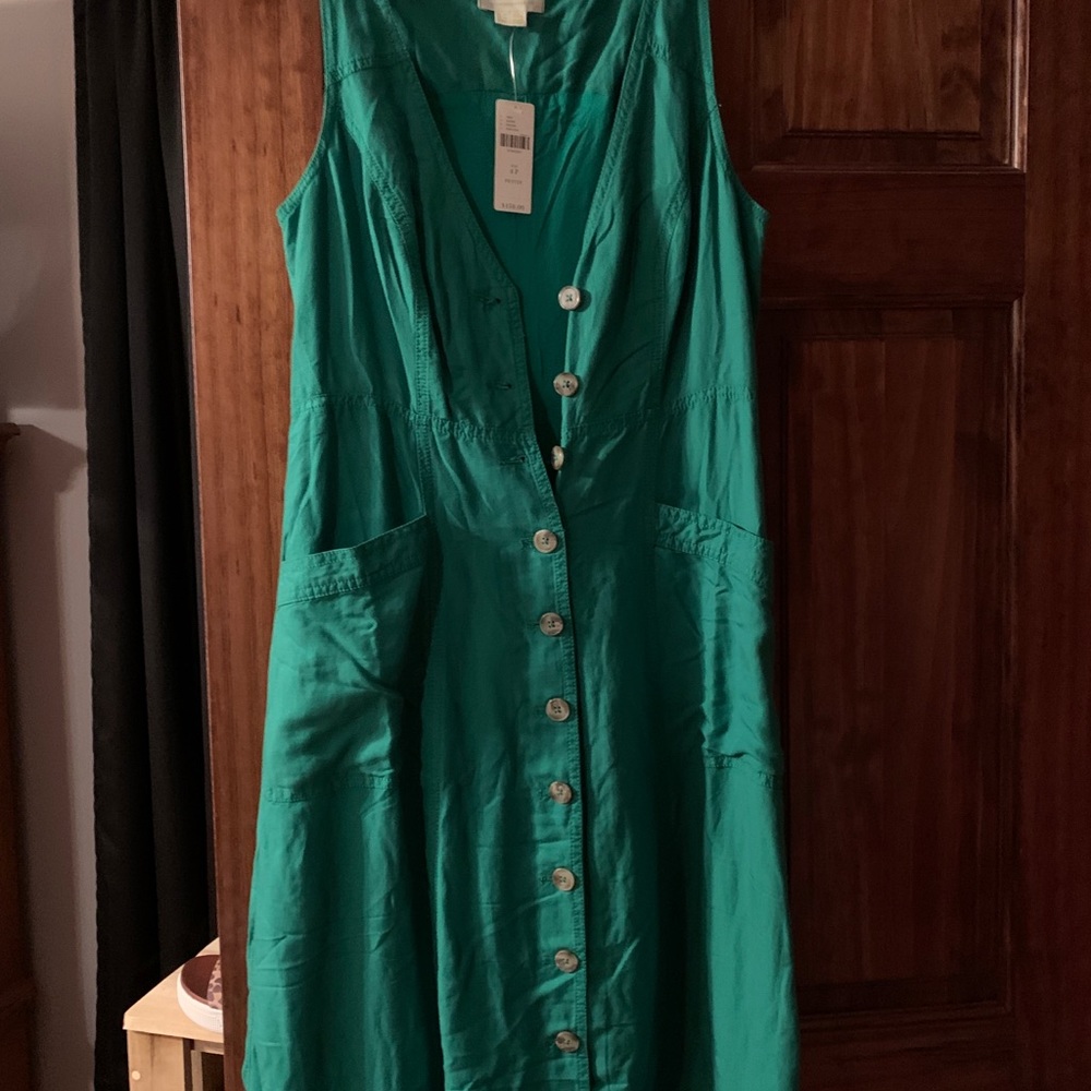 NWT Anthropologie Dionis Shirtdress Midi Dress 4P